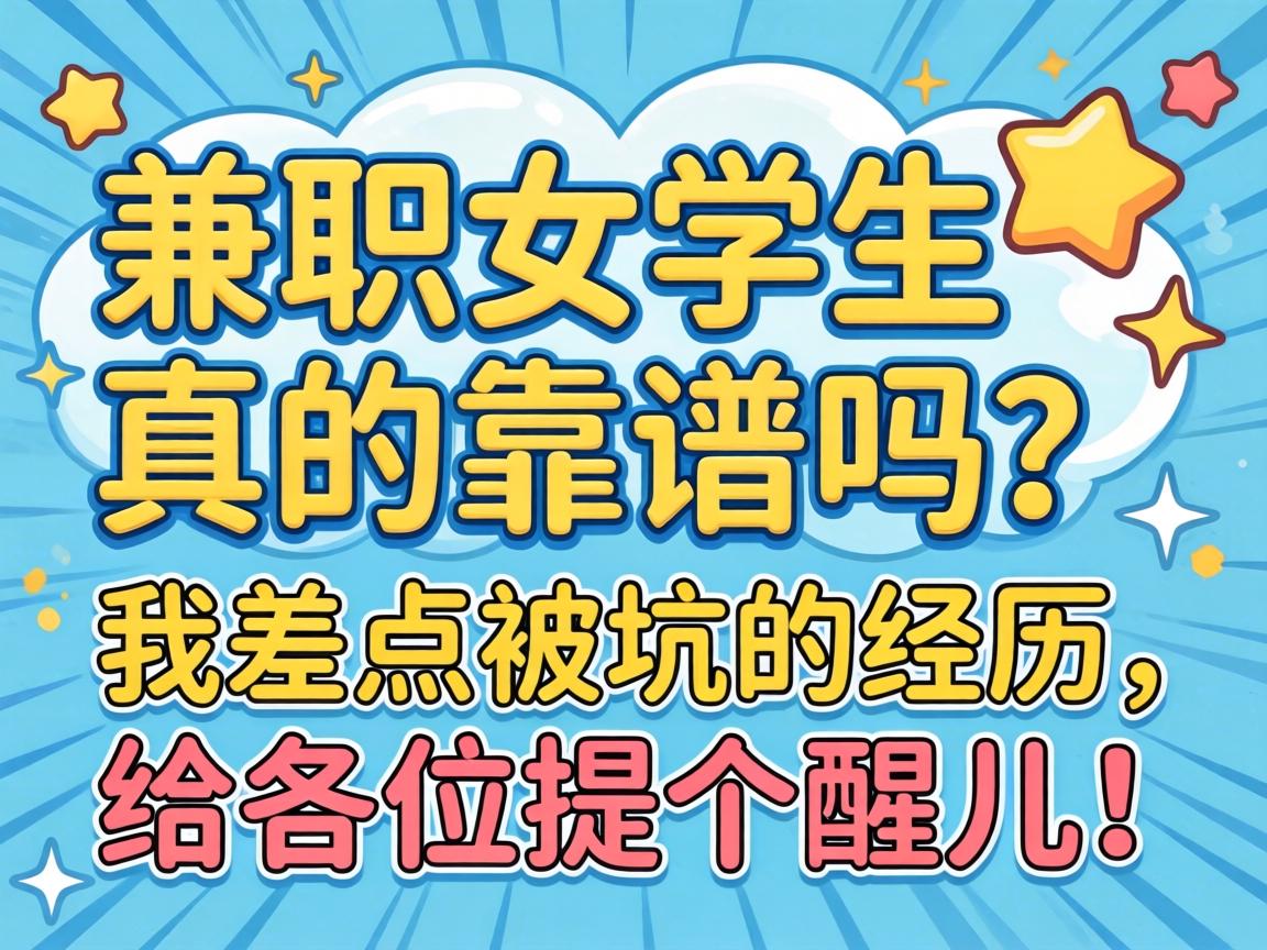 兼职女学生真的靠谱吗？我差点被坑的经历，给各位提个醒儿！