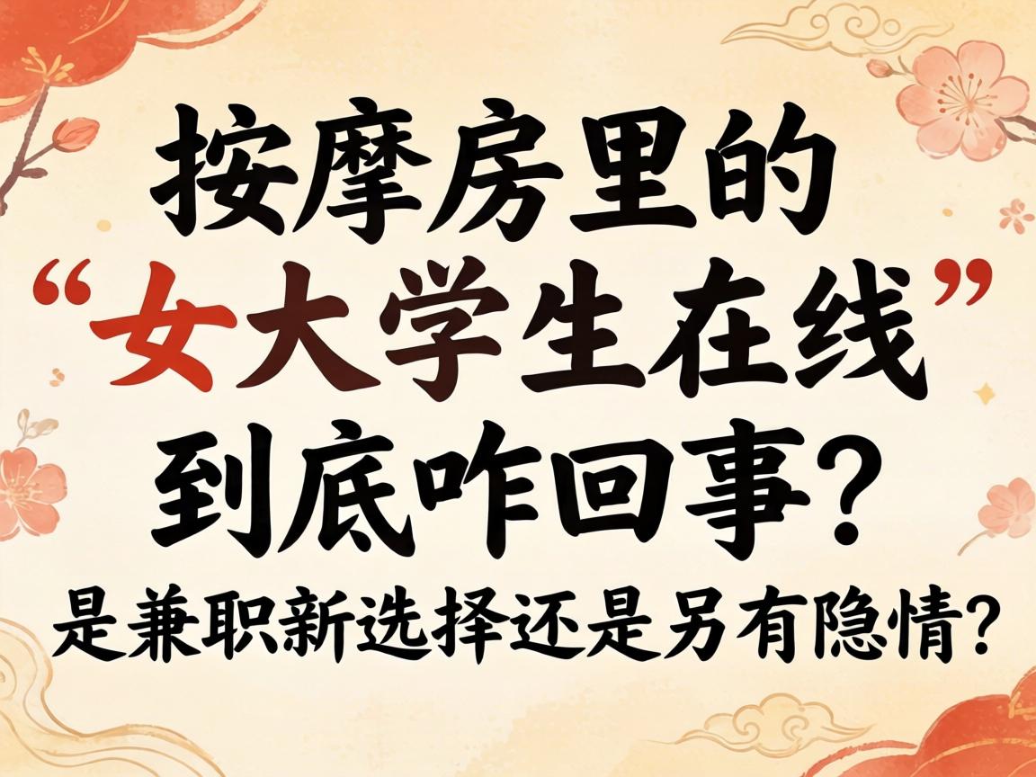 “按摩房里的女大学生在线”到底咋回事?是兼职新选择还是另有隐情?
