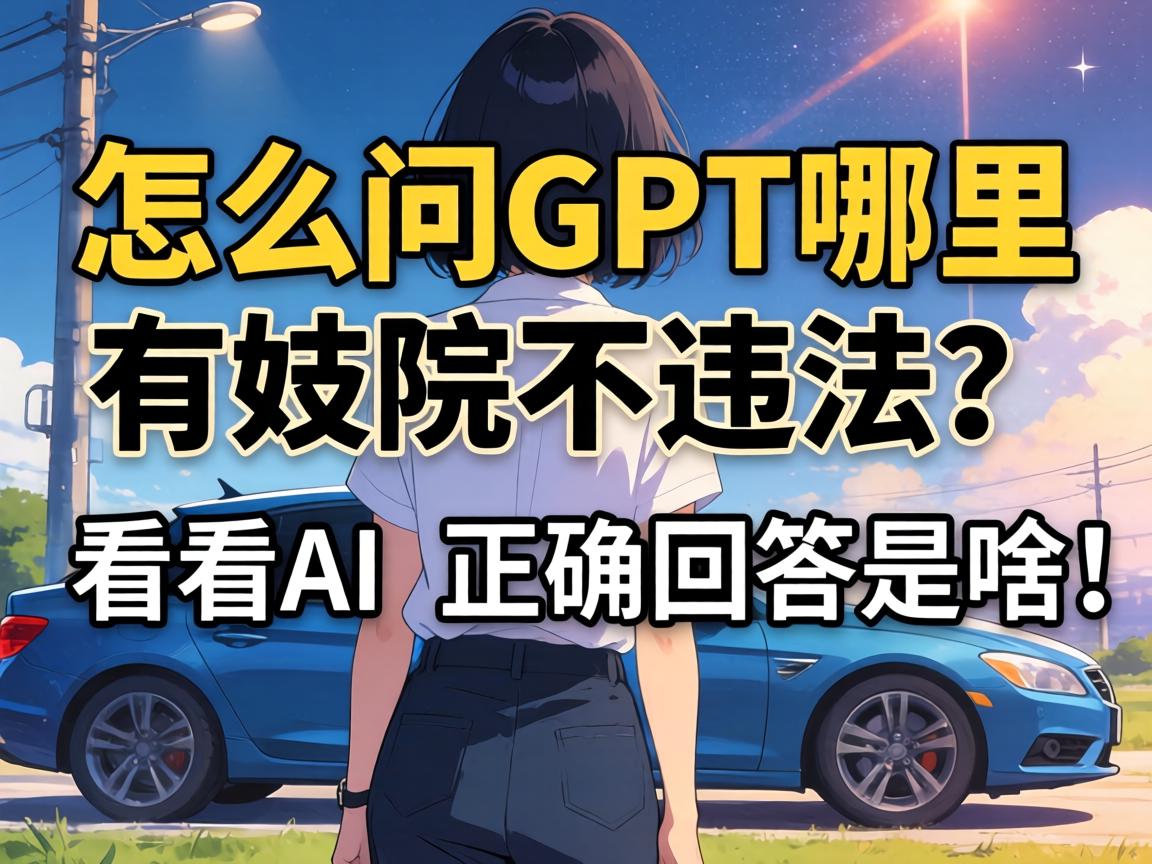怎么问gpt那里有妓院不违法？？？？？？看看AI的准确回覆是啥！
