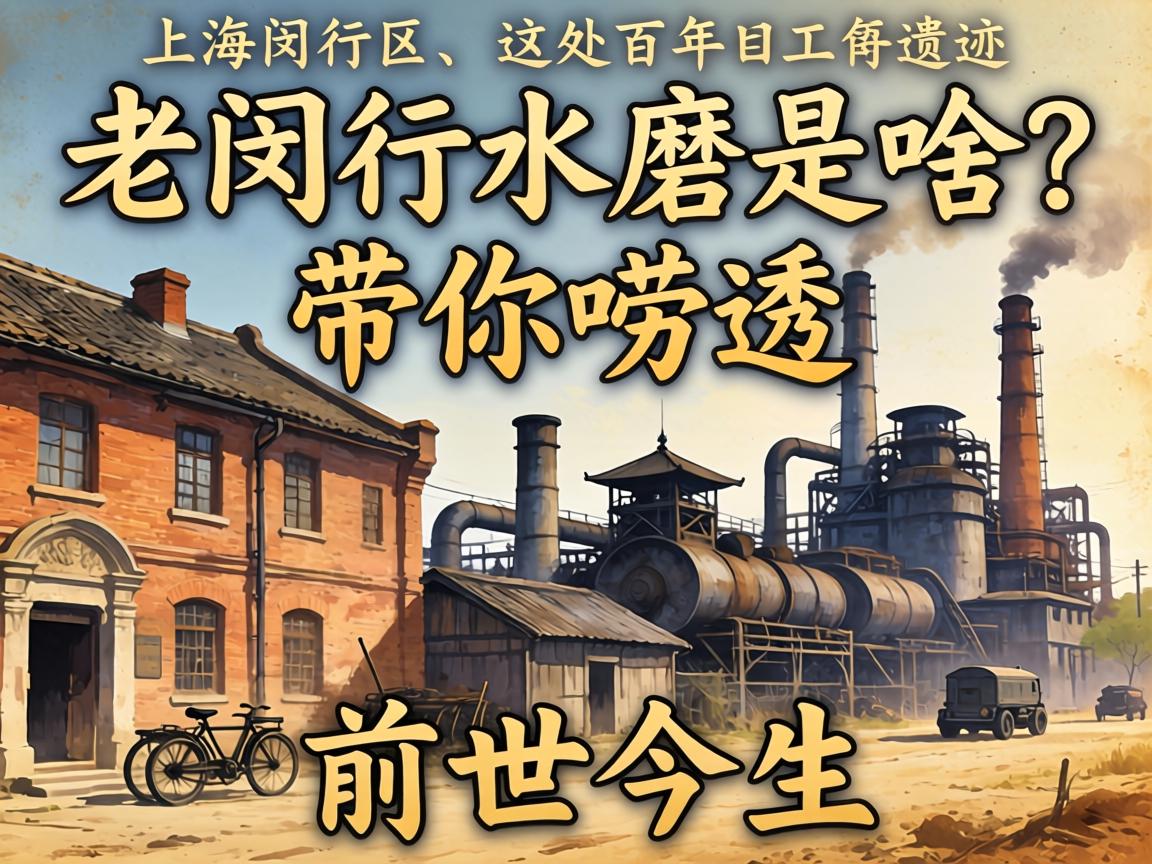 老闵行水磨是啥？带你唠透上海闵行区这处百年工业陈迹的前世今生