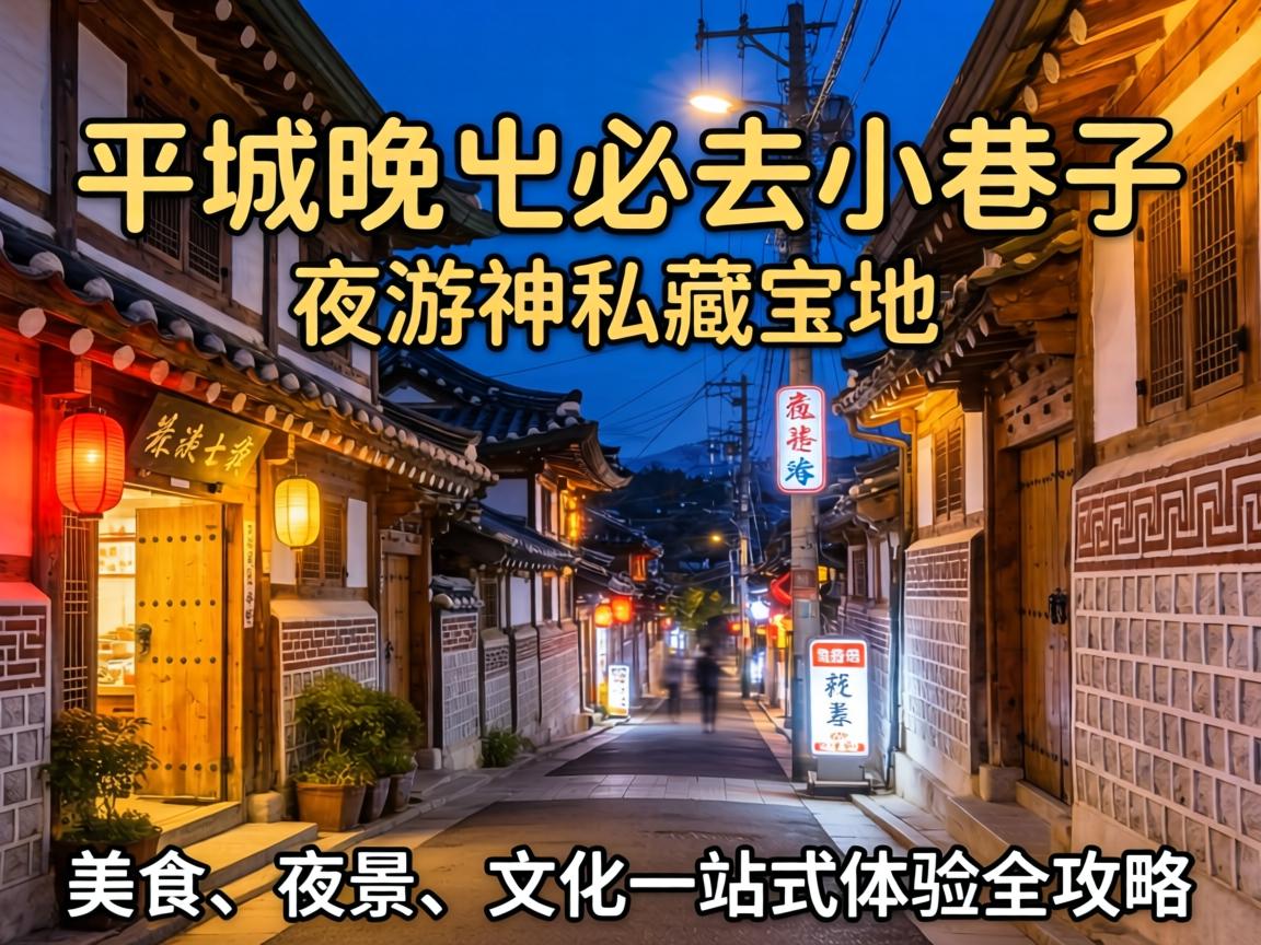 平昌晚上必去小巷子，，，，，，夜游神私藏宝地，，，，，，美食、夜景、文化一站式体验全攻略！