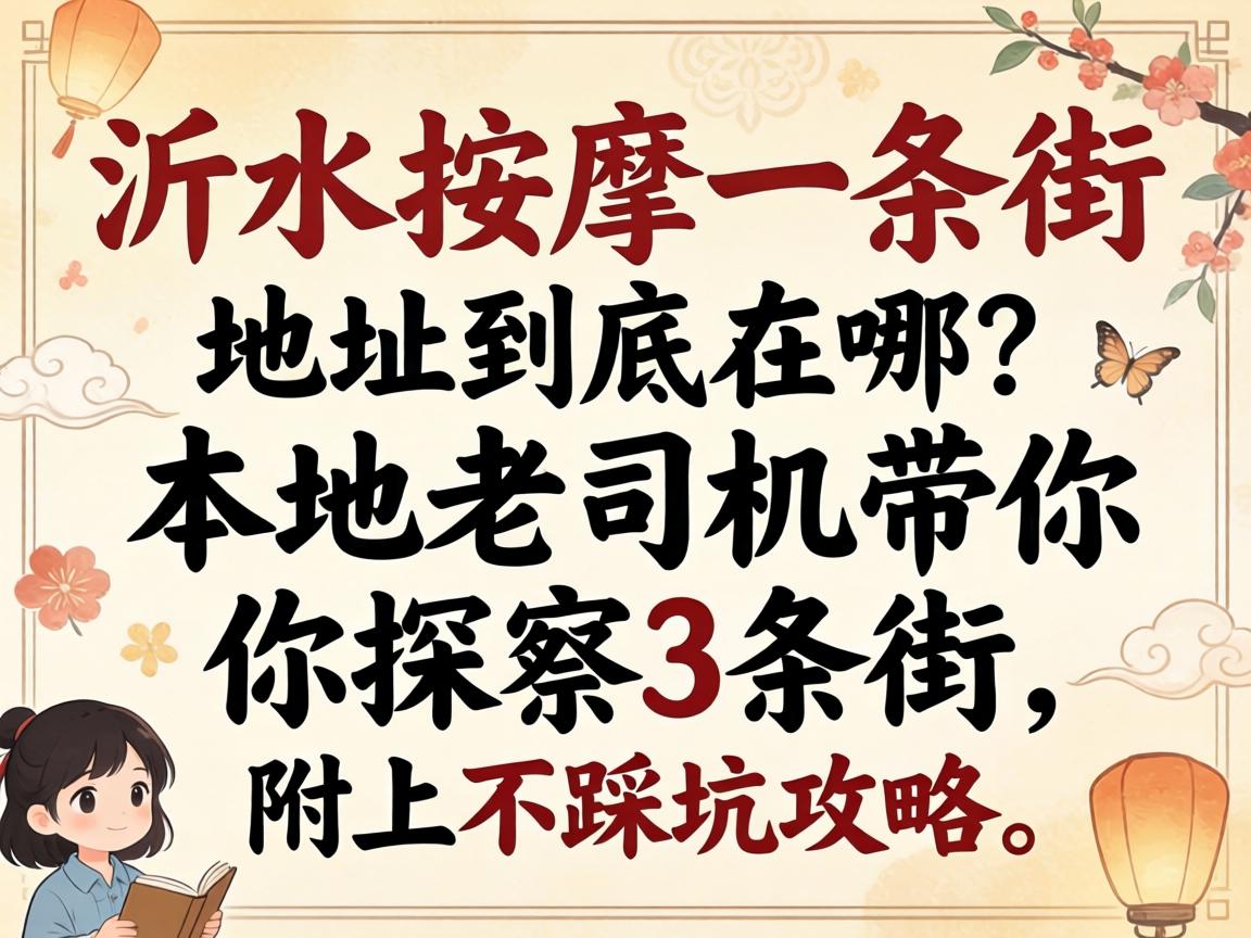 沂水按摩一条街地址到底在哪?本地老司机带你探访3条街,附上不踩坑攻略