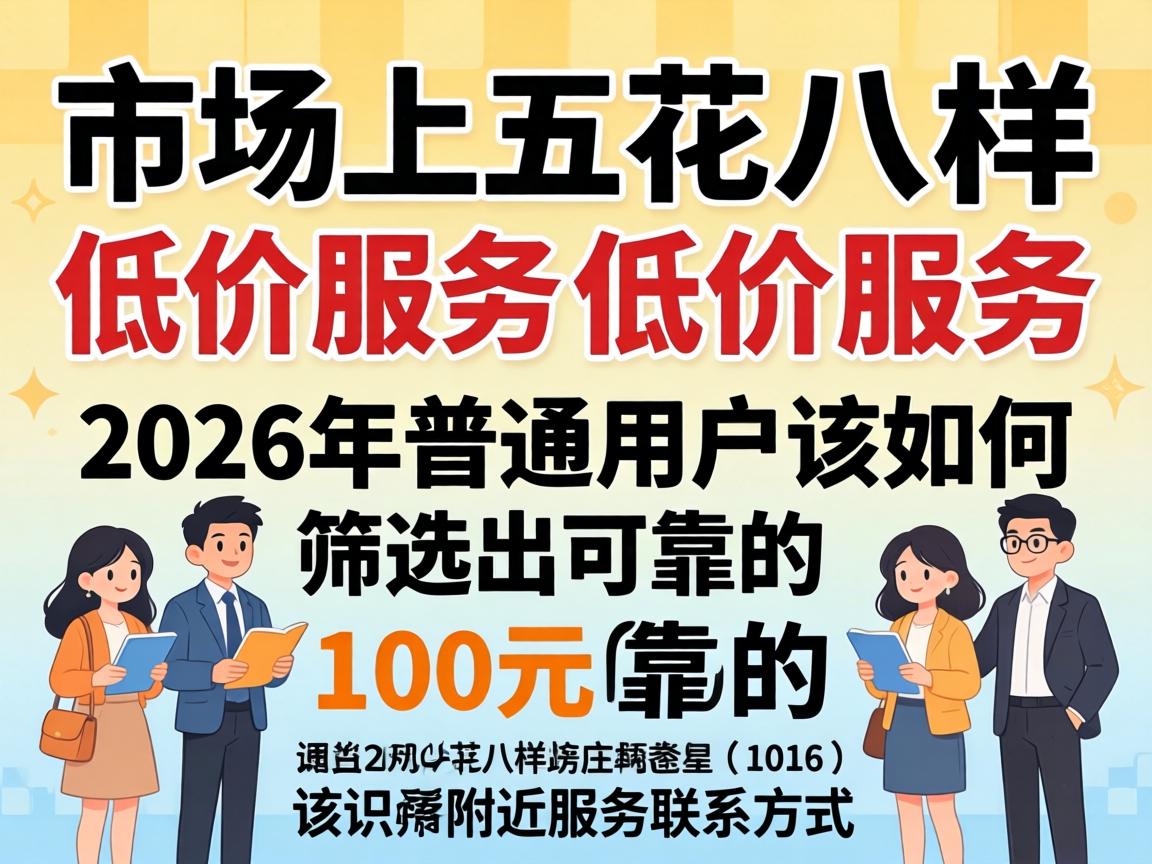 面对市场上五花八门的低价服务,在2026年普通用户该如何筛选出可靠的100元附近服务联系方式?