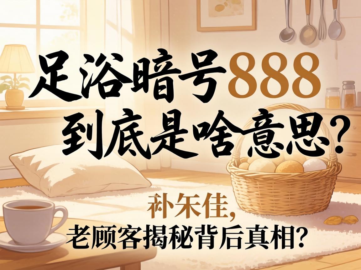 网上传的足浴旗号888究竟是啥意思？？？老主顾揭秘背后真相
