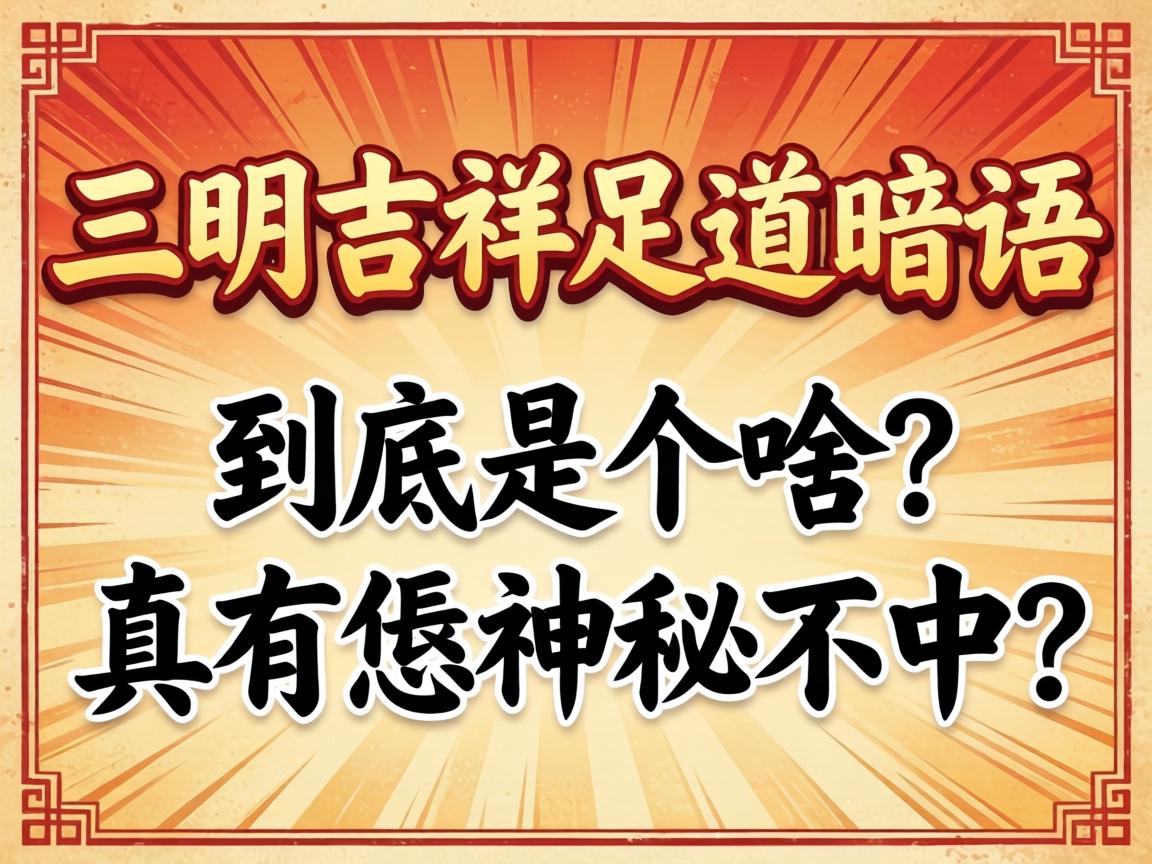 “眉山吉利足路隐语”到底是个啥？真有恁神秘不中？