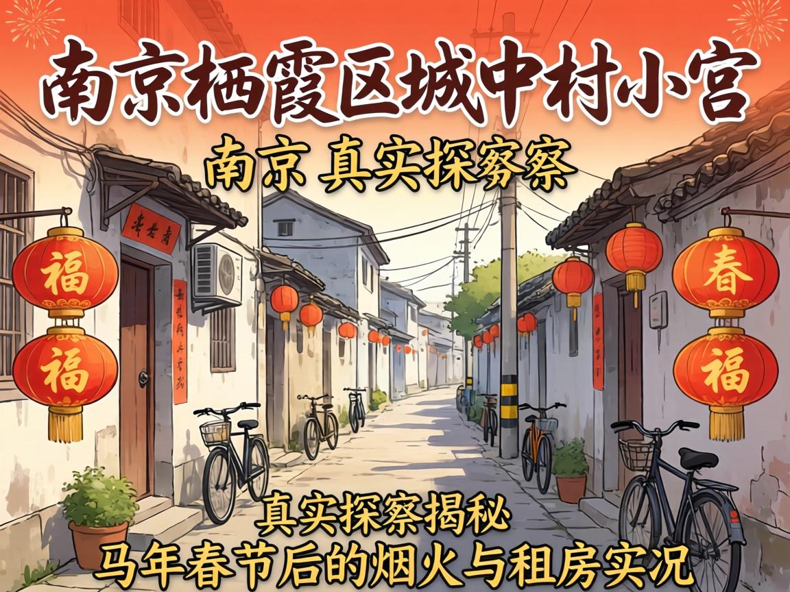 南京栖霞区城中村小巷_真实探访，，，，揭秘马年春节后的烟火与租房实况