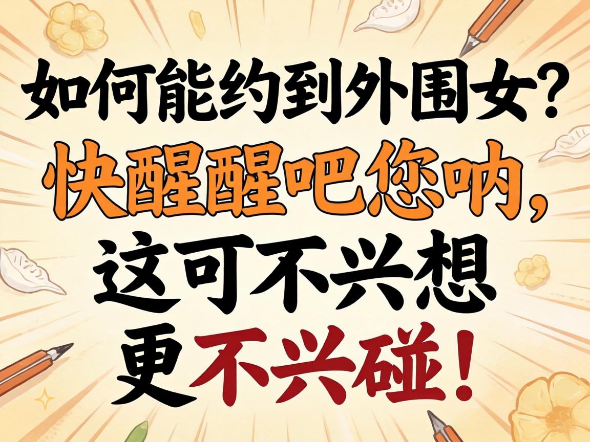 如何能约到外围女?快醒醒吧您呐,这可不兴想更不兴碰!