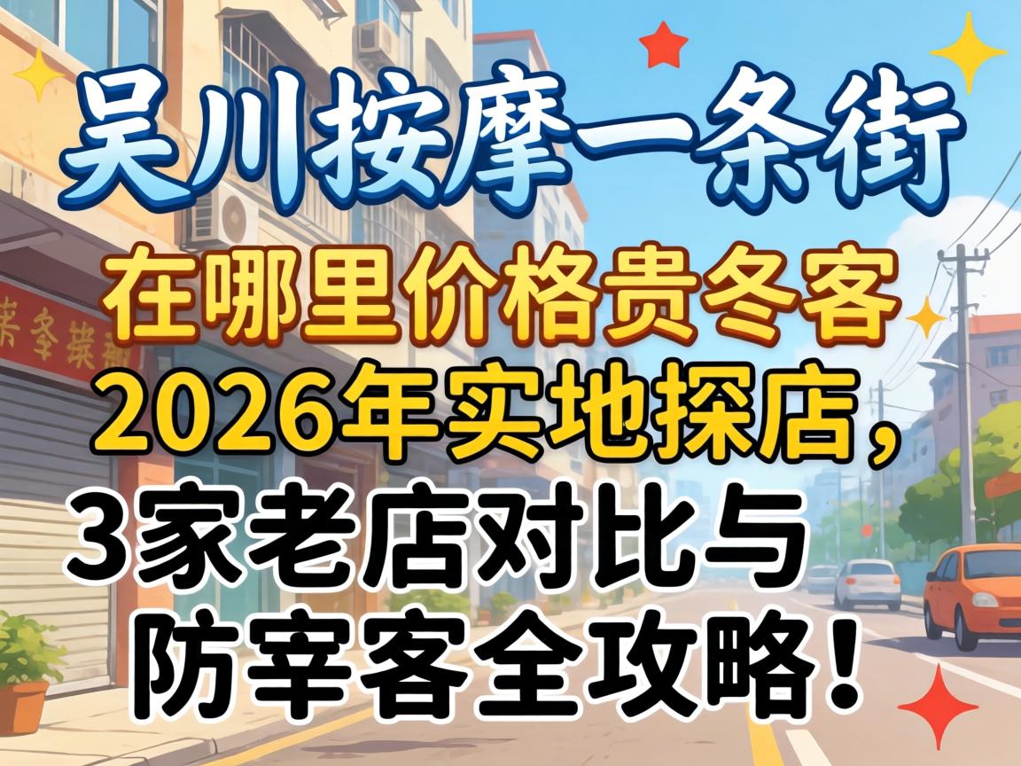 吴川推拿一条街在那里，，，价钱贵不贵？？？？？2026年实地探店，，，3家老店比照与防宰客全攻略！