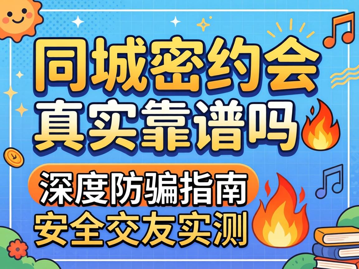 同城密约会真实靠谱吗|深度防骗指南与安全交友实测?