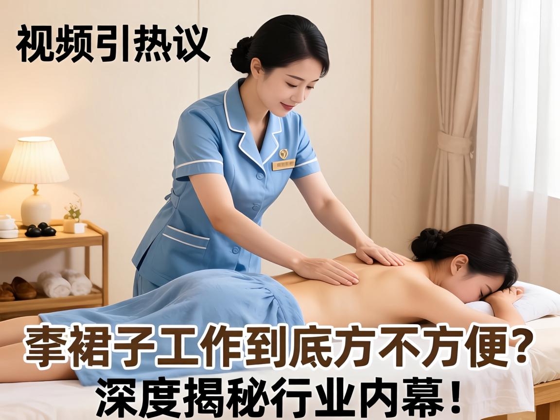 推拿店女技师穿裙子推拿视频引热议，穿裙子工作到底方不方便？深度揭秘行业黑幕！