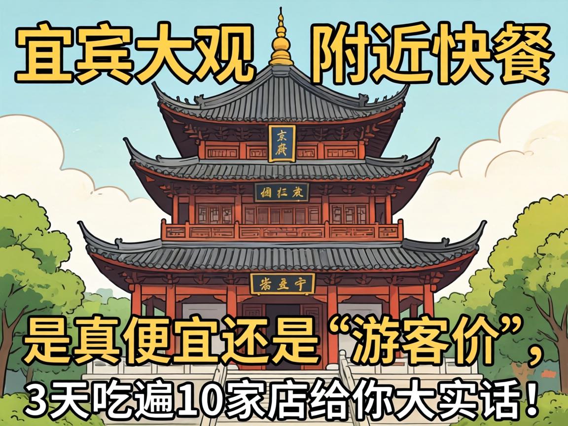 宜宾大观楼左近快餐，是真便宜还是“游客价”，3天吃遍10家店给你大真话！