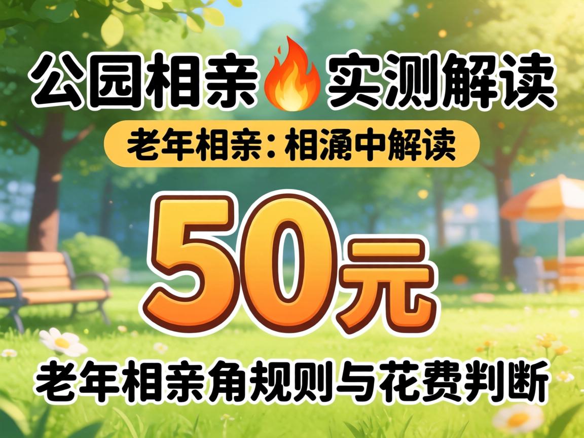 一次50元在公园相亲?实测解读中晚年相亲角规则与破费