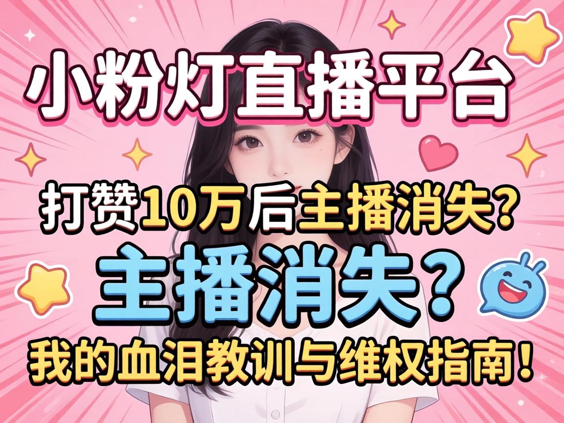幼粉灯直播平台，打赏10万后主播隐没？我的血泪教训与维权指南！