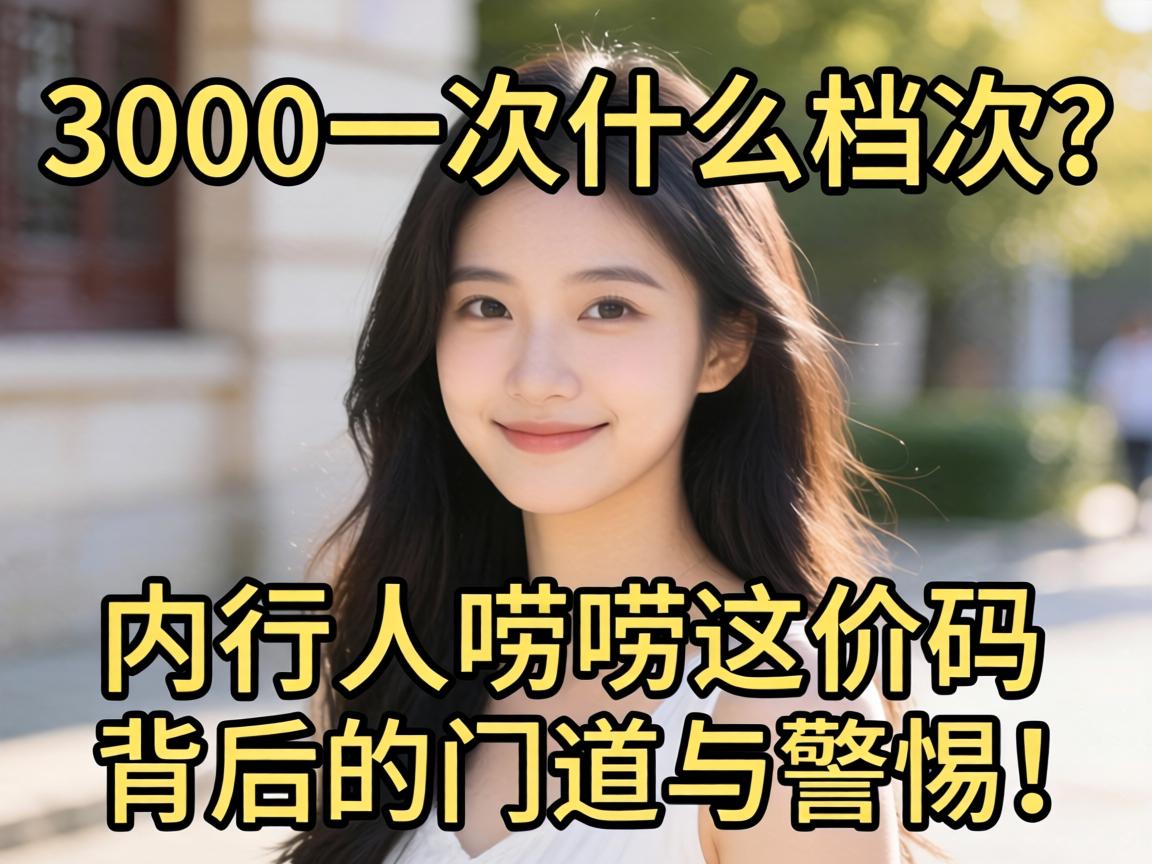 女的3000一次什么档次？在行人唠唠这价码背后的蹊径与警惕！