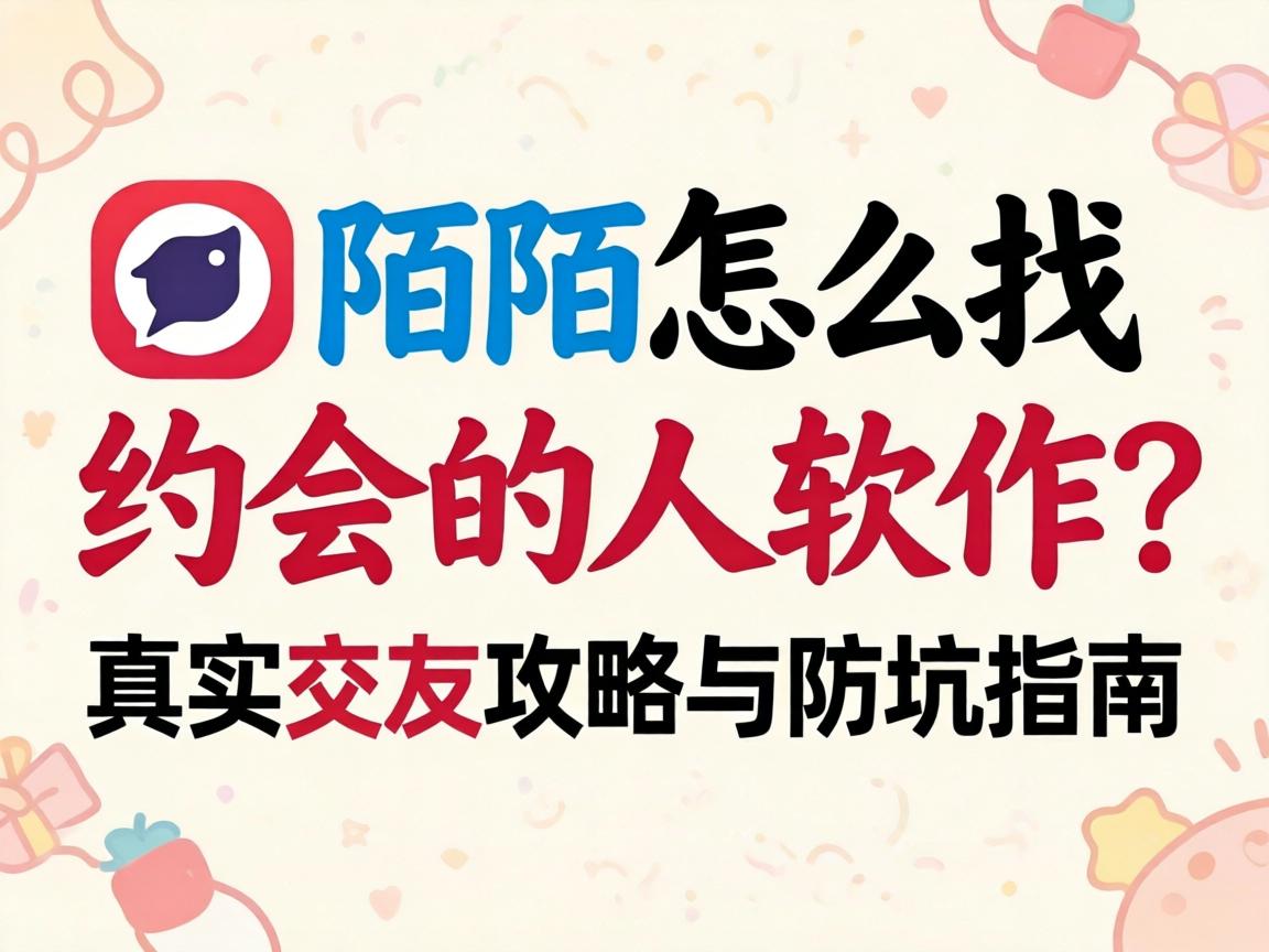 陌陌怎么找约会的人软件？真实交友攻略与防坑指南