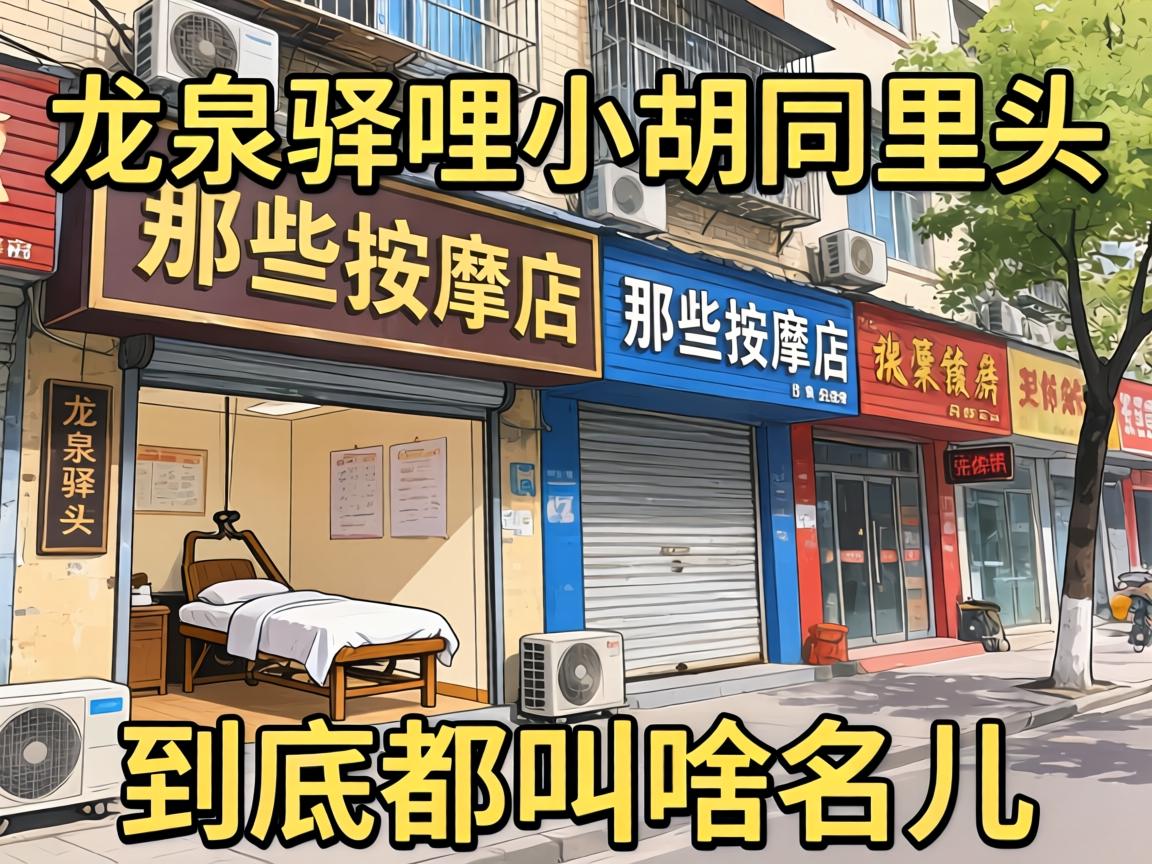 龙泉驿哩小胡同里头，，，，，那些推拿店究竟都叫啥名儿？？？？？