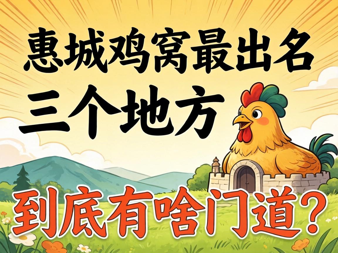 惠城鸡窝最出名三个地方到底有啥门道？