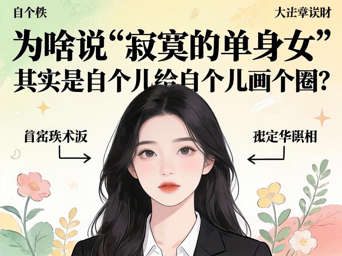 为啥说“寂寞的单身女”其实是自个儿给自个儿画个圈？