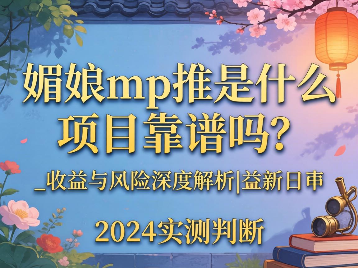 媚娘mp推是什么项目靠谱吗？_收益与风险深度解析|2024实测