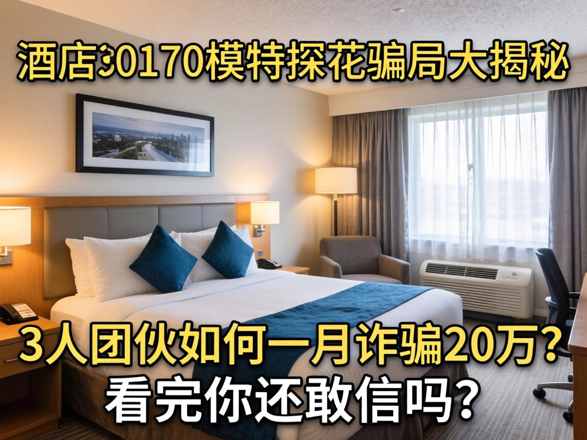 酒店约170模特探花骗局大揭秘，3人团伙如何一月诈骗20万？看完你还敢信吗？