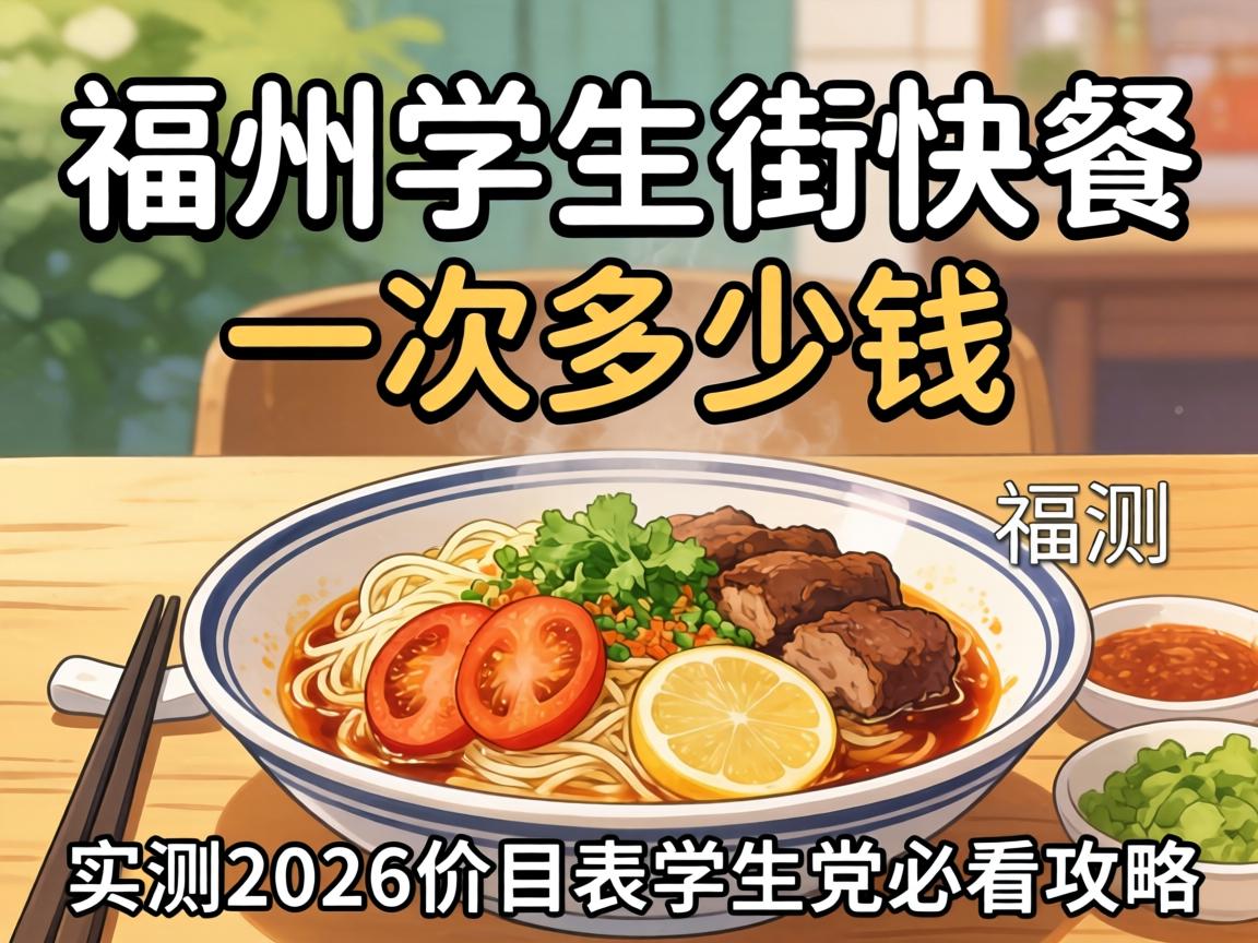 福州学生街快餐一次多少钱实测2026价目表学生党必看攻略