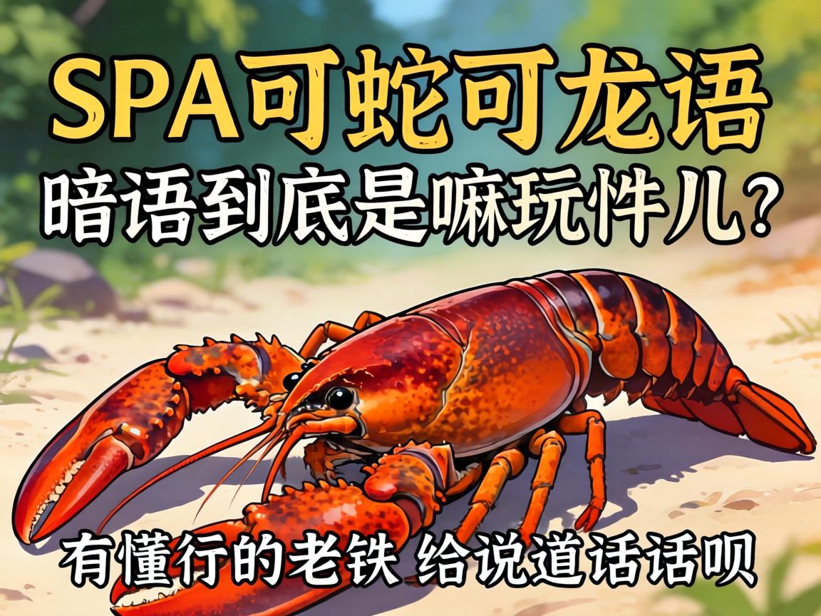 SPA可蛇可龙虾隐语到底是嘛玩意儿？有懂行的老铁给说路说路呗！