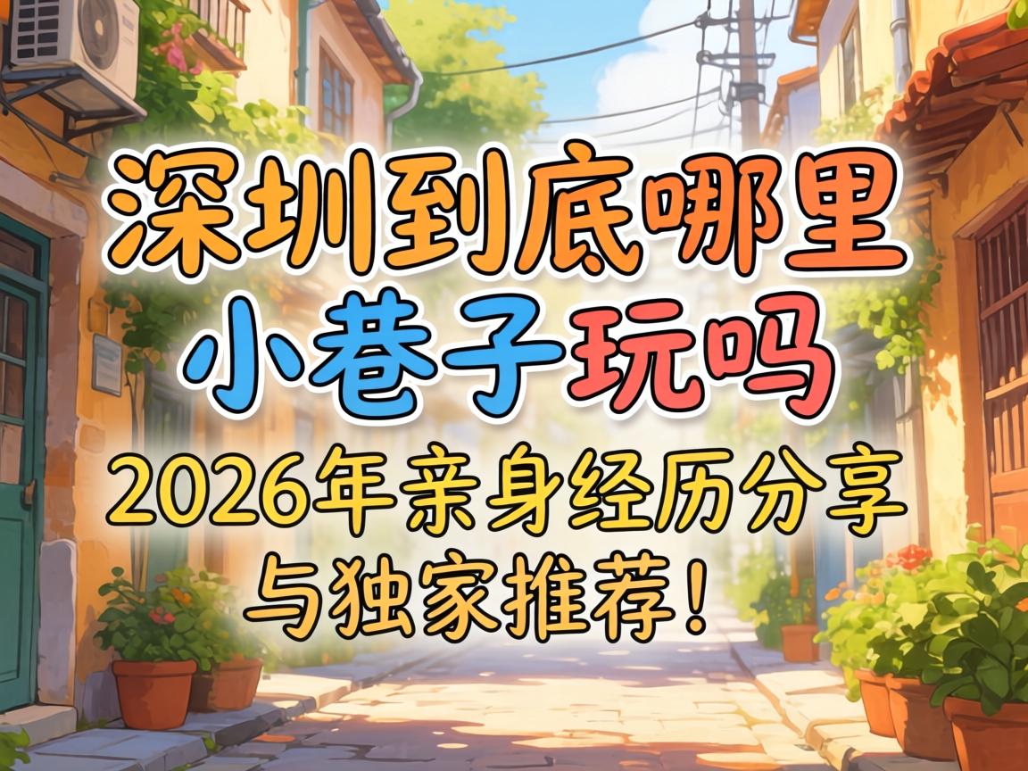 在深圳，到底哪里有小巷子玩吗？2026年亲身经历分享与独家推荐！