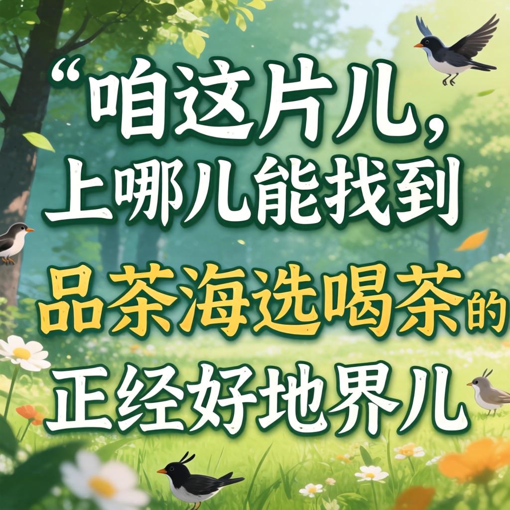 在咱这片儿，上哪儿能找到品茶海选喝茶的正经好地界儿？