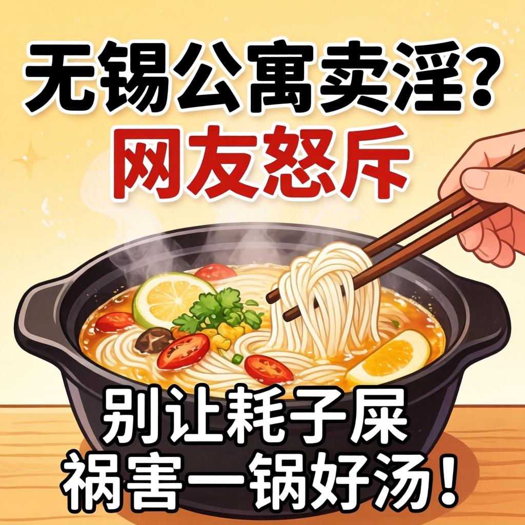 无锡公寓卖淫?网友怒斥:别让耗子屎祸害一锅好汤!