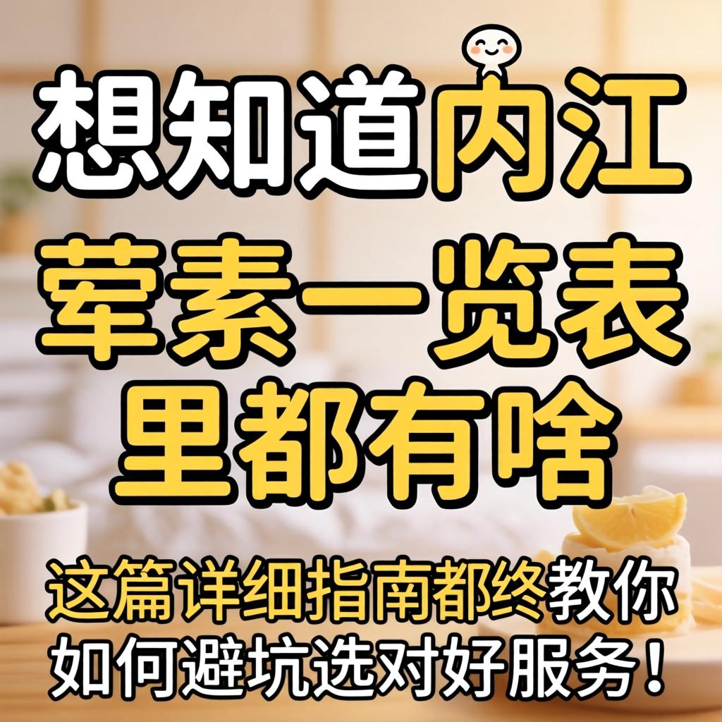 想知路内江spa荤素一览内外都有啥？这篇具体指南教你若何避坑选对好服务！