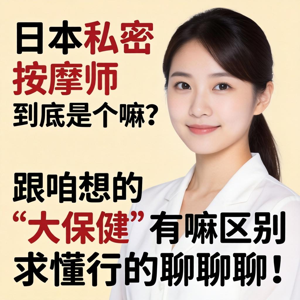 日本私密按摩师到底是个嘛？跟咱想的“大保健”有嘛区别？求懂行的聊聊！