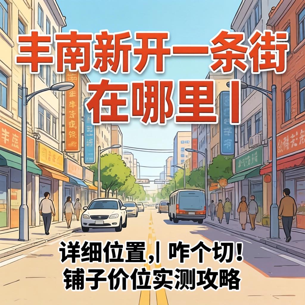 丰南新开一条街在哪里｜详细位置、咋个切、铺子价位实测攻略
