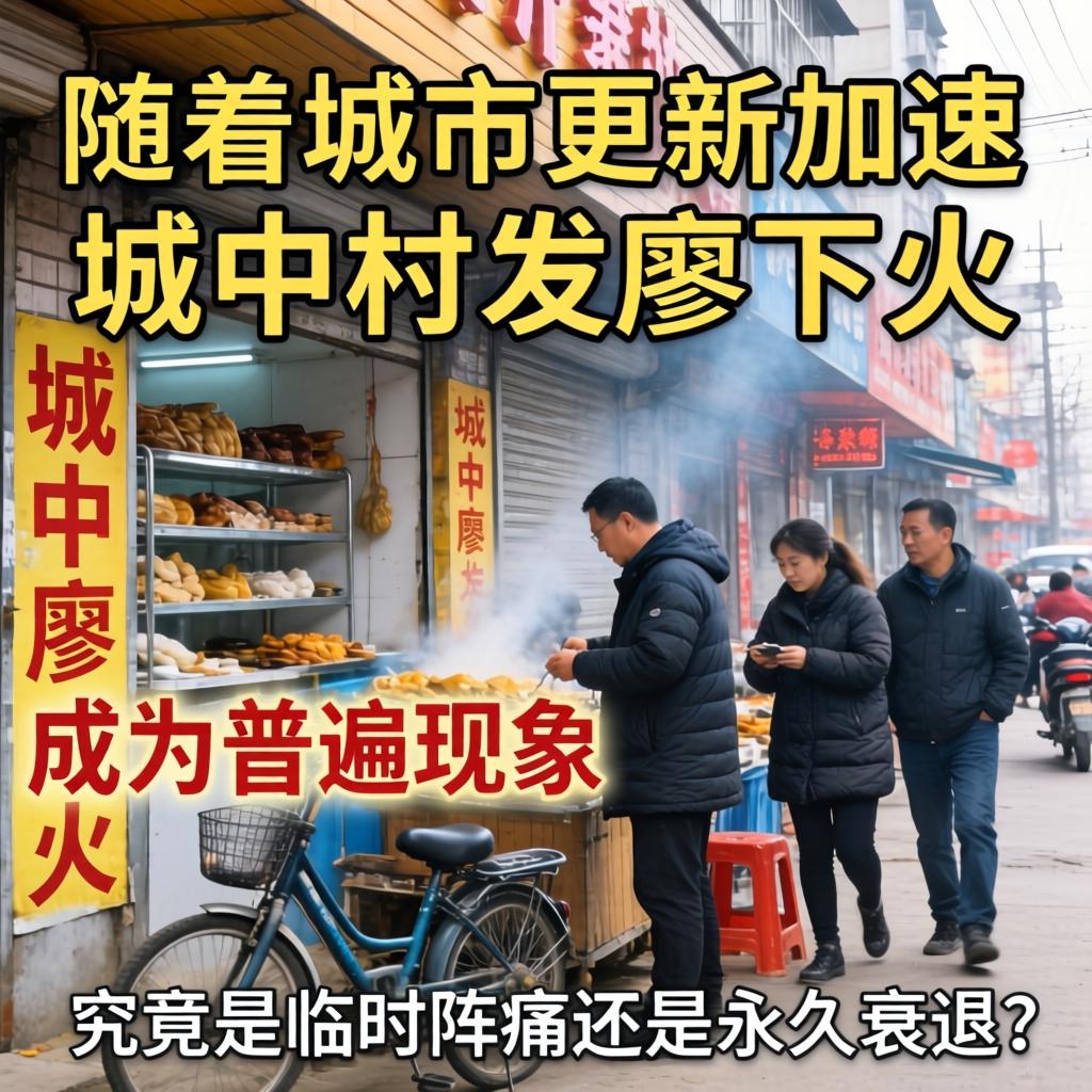 随着城市更新加速，城中村发廊下火成为普遍现象，这究竟是临时阵痛还是永久衰退？