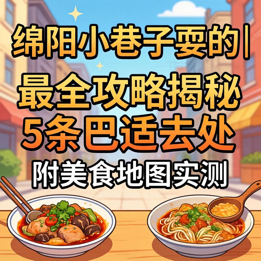 绵阳小巷子耍的｜最全攻略揭秘5条巴适去处，附美食地图实测