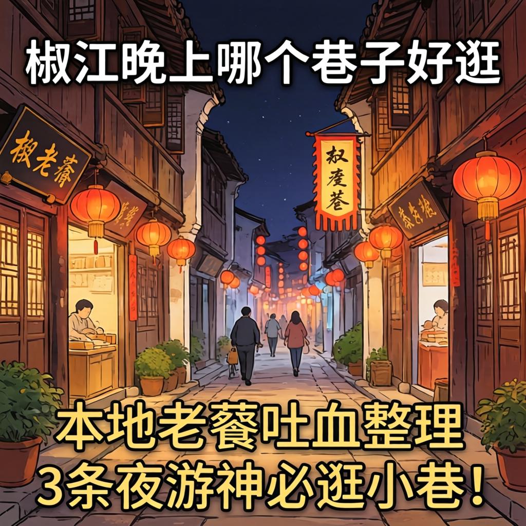 椒江晚上哪个巷子好逛？本地老餮吐血整理3条夜游神必逛小巷！
