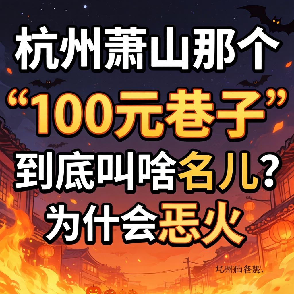 杭州萧山那个“100元巷子”到底叫啥名儿？为啥恁火？