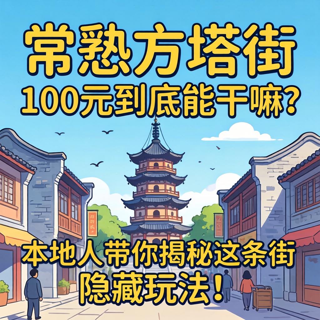 常熟方塔街100元到底能干嘛？本地人带你揭秘这条街的暗藏玩法！