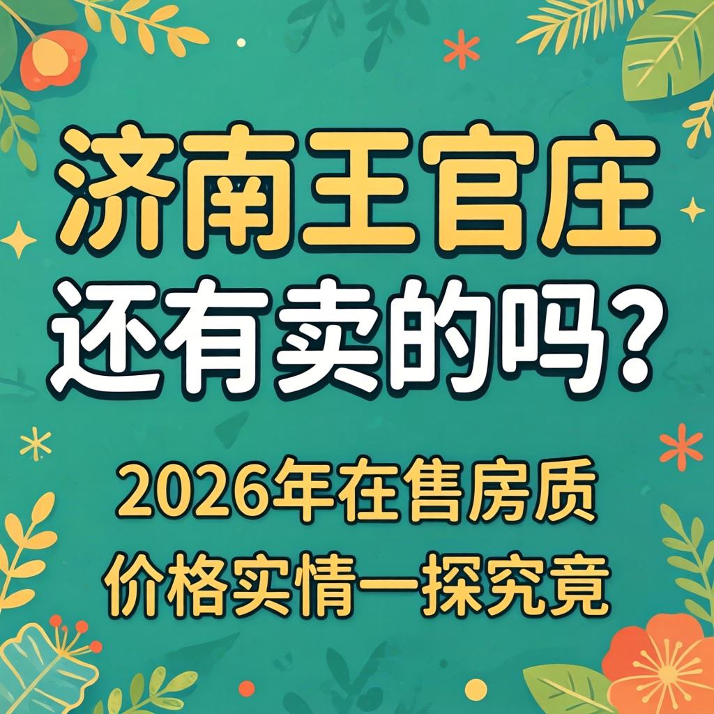赤峰王官庄还有卖的吗？2026年在售房源、价值实情一探到底