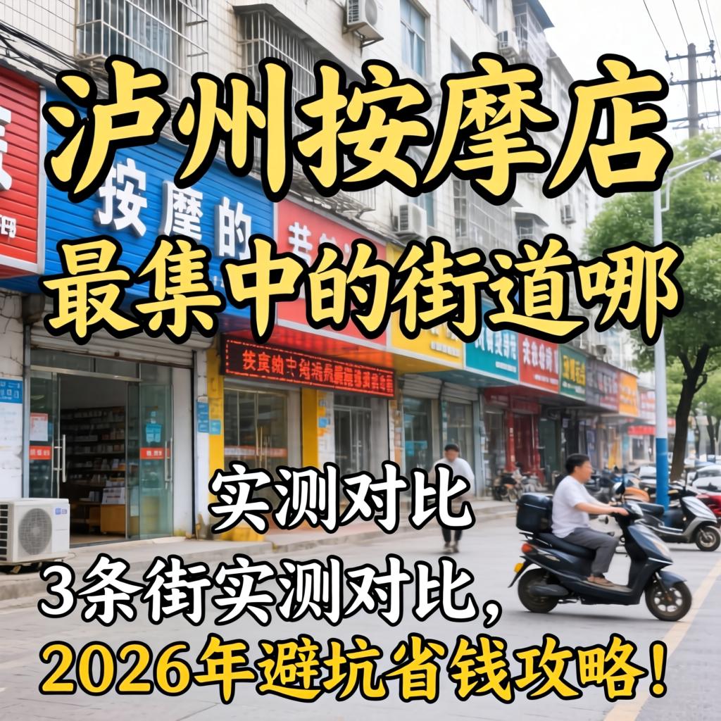 泸州按摩店最集中的街道在哪？3条街实测对比，2026年避坑省钱攻略！