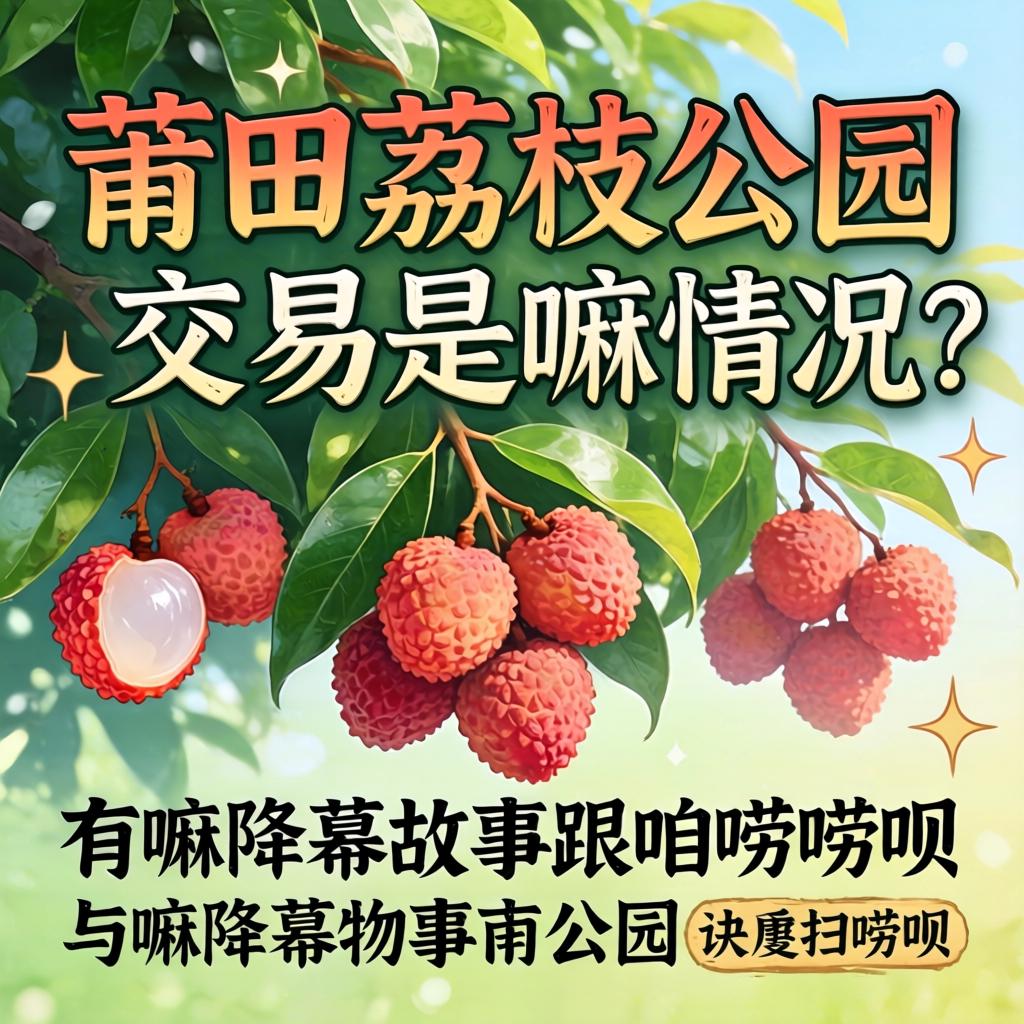 莆田的荔枝公园生意是嘛情形？？？？有嘛内幕故事跟咱唠唠呗？？？？