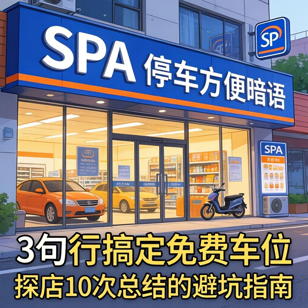 SPA店停车方便暗语有哪些？3句行话搞定免费车位，探店10次总结的避坑指南