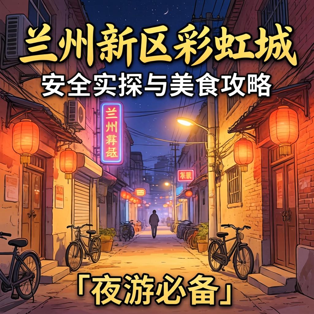 兰州新区彩虹城晚上小巷子|安全实探与美食攻略「夜游必备」