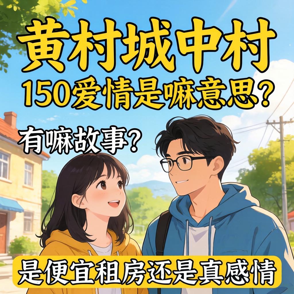 黄村城中村150爱情是嘛意思？有嘛故事？是便宜租房还是真感情？