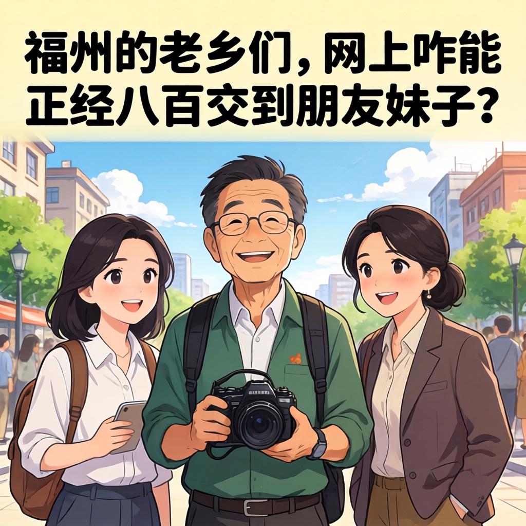 在福州的老乡们，网上咋能正经八百交到朋友妹子？
