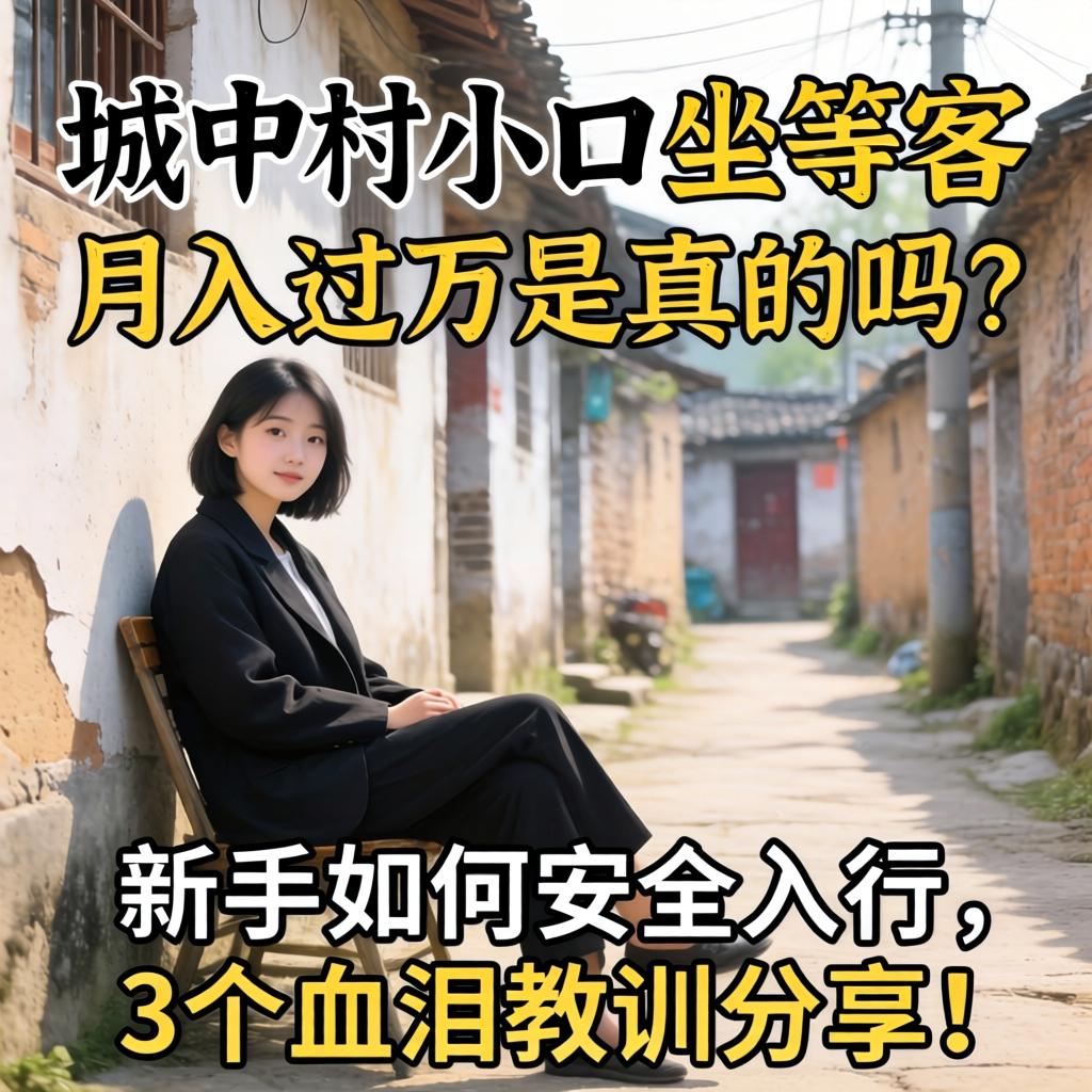城中村小巷口坐等客,月入过万是真的吗?新手如何安全入行,3个血泪教训分享!