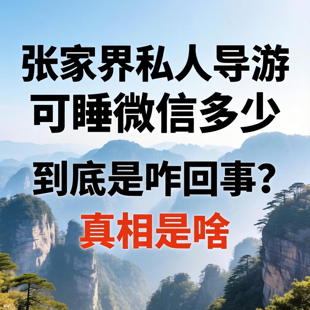 “张家界私人导游可睡微信多少”到底是咋回事？真相是啥？