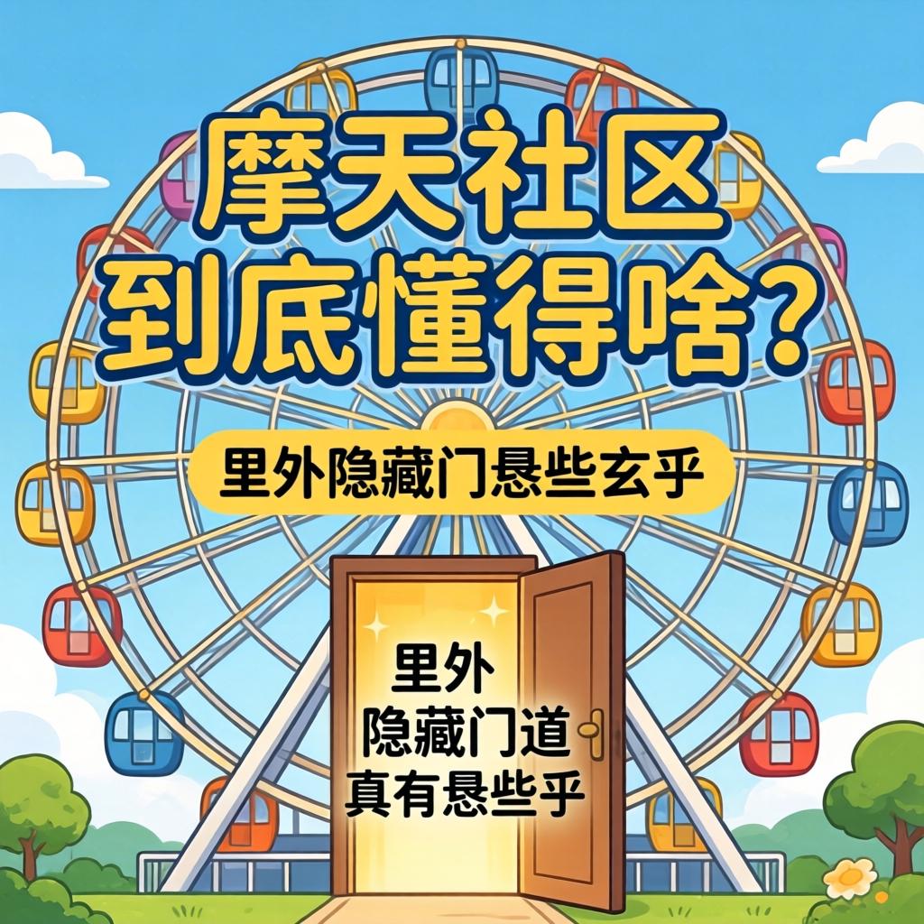 摩天轮社区究竟明确啥？？？里头的隐藏门道真有恁些玄乎？？？