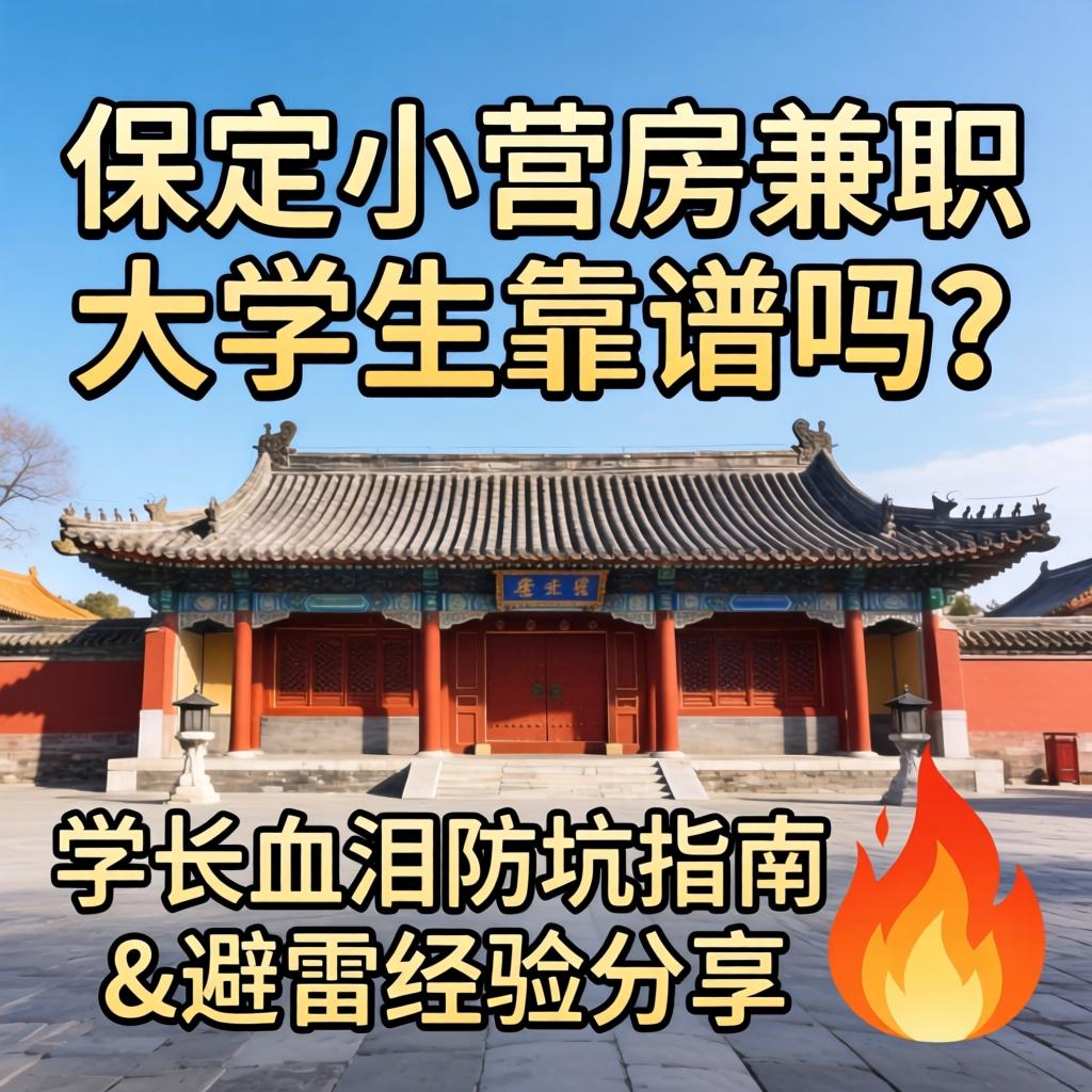 保定小营房兼职大学生靠谱吗?学长血泪防坑指南&避雷经验分享?