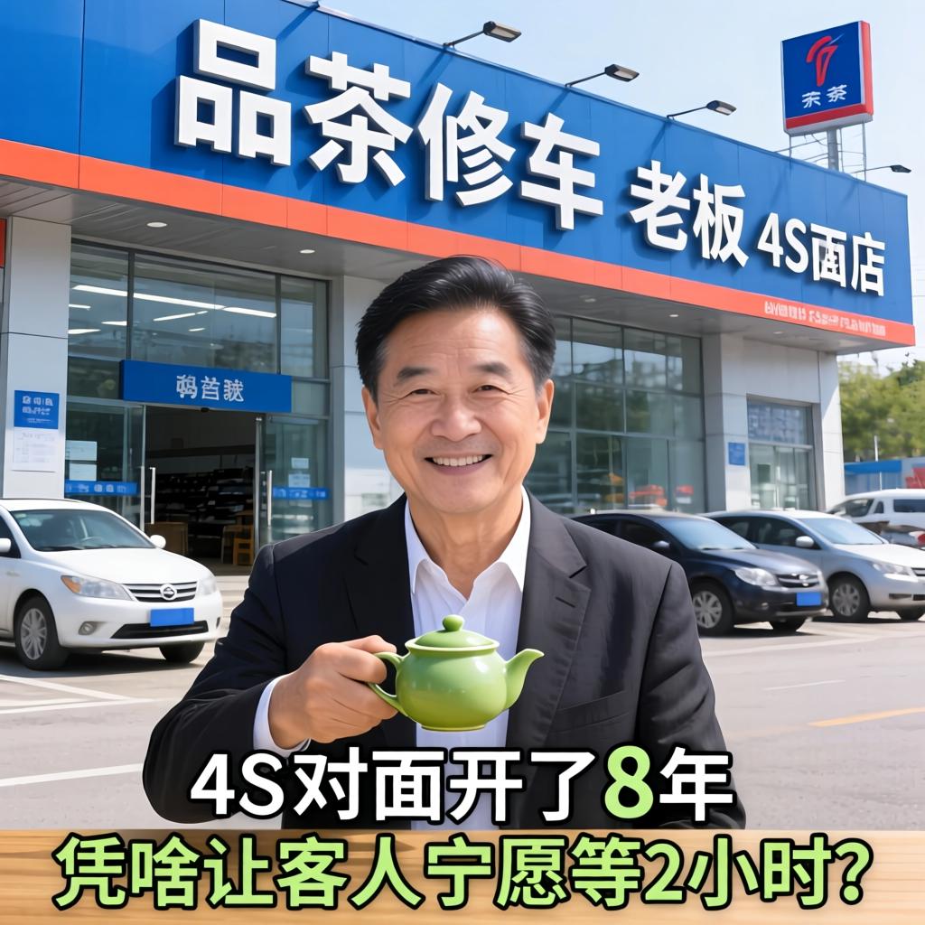 品茶修车，老板在4S店对面开了8年，凭啥让客人宁愿等2小时？