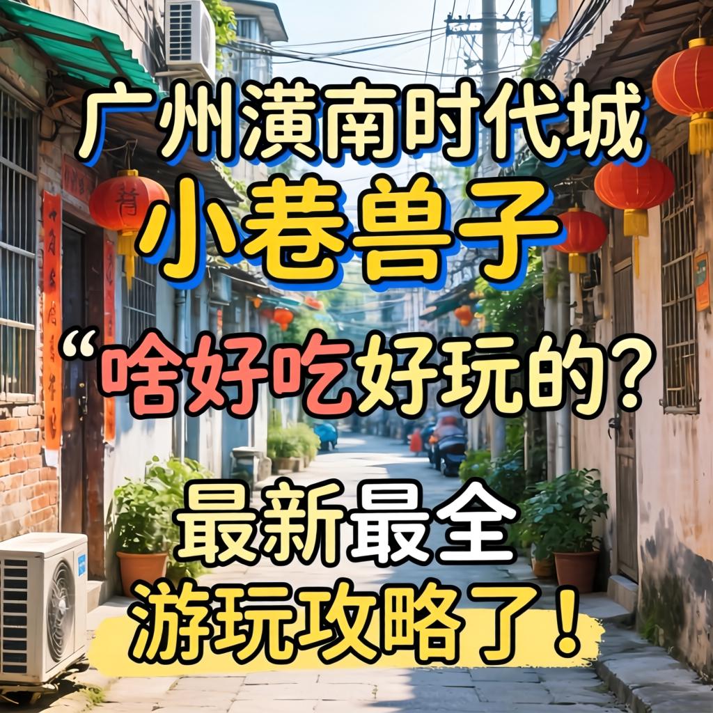 广州黄埔时代城小巷子有啥好吃好玩的？最新最全游玩攻略来了！